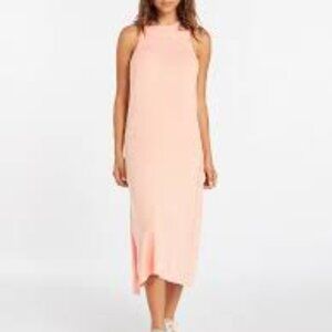 Volcom Tank Top Maxi Dress with Side Slit - Light Peach - Women's Size Large 10